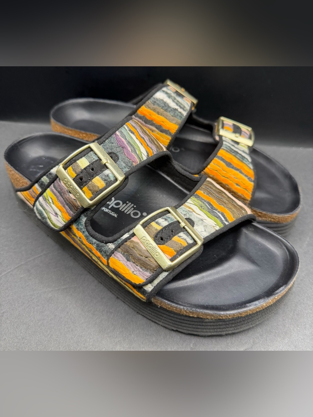 Birkenstock- Papillo-Arizona-Platform Textile Sandals-Size:39/L8/M6